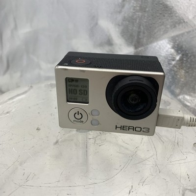 GoPro HERO 3 Black Action Camera Silver. No Sd Card Or Charger
