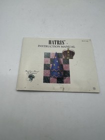 HATRIS NINTENDO NES ~ ORIGINAL BOX & MANUAL ONLY ~ GAME NOT INCLUDED