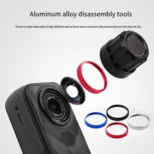 For Insta360 X5 Camera Replacement Camera Lens with Aluminum O Circle Ring US  