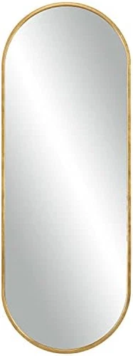 Elegant Gold Leaf Tall Mirror - 60" x 22" -  Varina Design - Picture 2 of 3