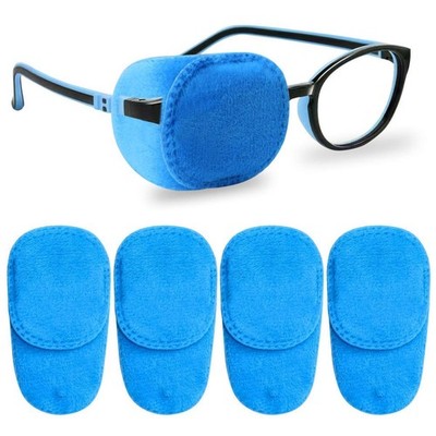 Gentle 4 Pack Eye Patches for Kids - Non-Adhesive, Comfortable & Skin-Friendly