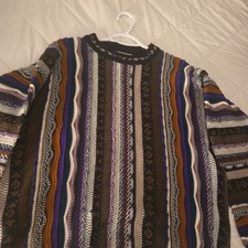 Vintage COOGI Australia Multicolored 3D Knit Sweater