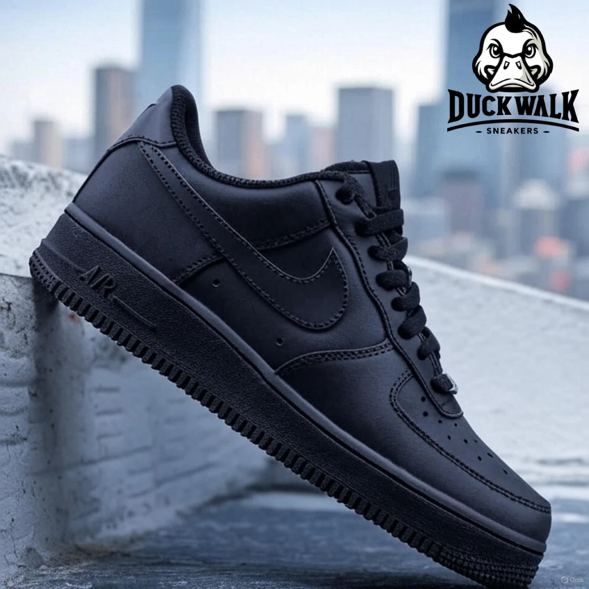 Nike Air Force 1 '07 Triple Black | eBay