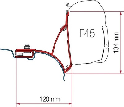 Fiamma Adapter Kit für VW T5/T6 Transporter Multivan