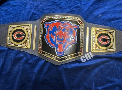 CHICAGO BEARS CHAMPIONSHIP BELT ADULT SIZE RAPLICA ZINC PlATES