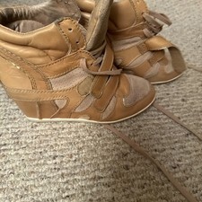 Ash Wedge Leather Sneakers. Vintage Just Need A Little Cleanup