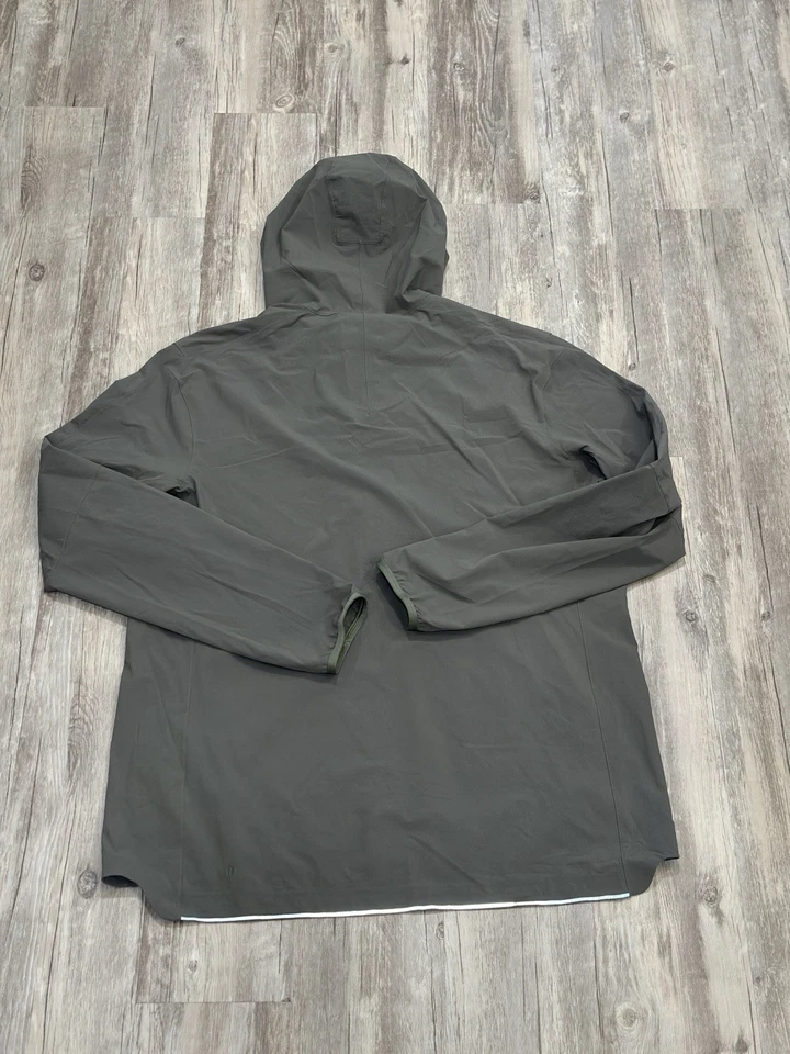 Lululemon Expeditionist Anorak 1/2 zip Windbreaker Jacket Men’s Sz L Olive Green - Image 2 of 4
