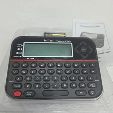 RecZone Password Safe Model 595 Digital Organizer Vault Stores Logins Securely 