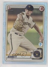 2020 Bowman 1st Edition Sky Blue Foil Nick Bennett #BFE-140 4b9