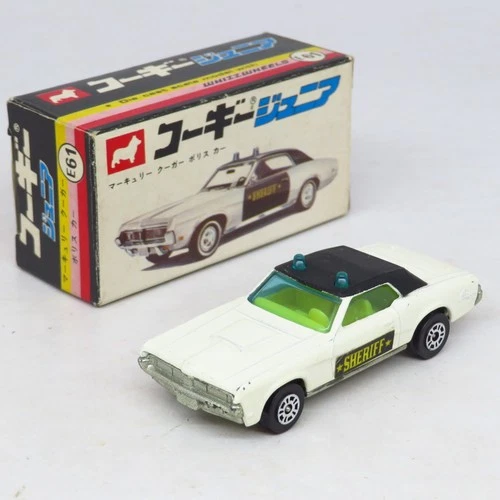 Corgi Juniors - Mercury Cougar Police Car - Rare Japanese Export Box - Vintage
