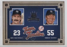 2005 Donruss Diamond Kings Team Timeline Don Mattingly Hideki Matsui #TT-12 n1u