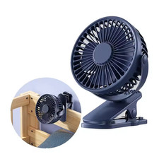 3 Speeds USB Rechargeable Mini Cooling Fan Clip On Desk Baby Stroller Portable