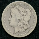 New ListingGenuine "Scarce Date" 1890-CC Morgan Silver Dollar $1 - VG Very Good