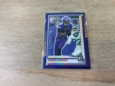 2025 Panini Donruss Optic Jordan Addison Purple Prizm /60 SP Minnesota Vikings