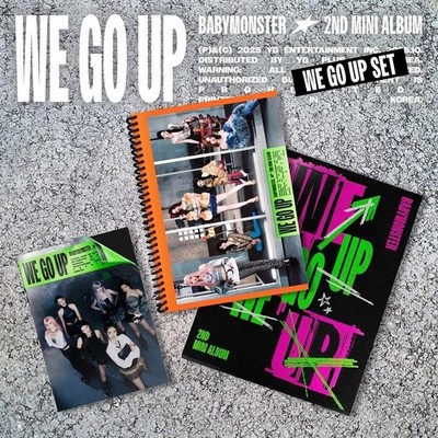BABYMONSTER [WE GO UP] 2nd Mini Album CD+Foto Buch+Poster+6 Karte+2 Sticker+etc