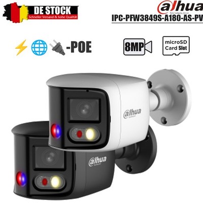 Dahua IPC-PFW3849S-A180-AS-PV 8MP 180° Panorama IP Kamera Zwei-Wege-Gespräch neu
