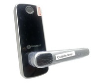 Intelligent Door Handle with Fingerprint and Code OLUMAT Silver B-GRADE
