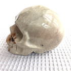 Natural Carved Stone Skull 2x3 Pale Gray Brown Gray — photo 6