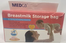 Medca Breast Milk Storage Bag 6oz Double Seal Bags 100 Ct Pack FAST USA SHIPPED