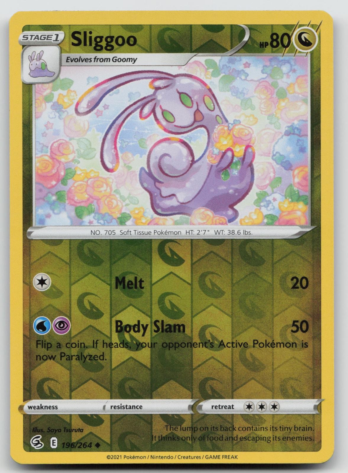 Sliggoo 196/264 Reverse Holo LP Fusion Strike Pokemon