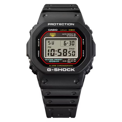 Casio Men's G-Shock Digital Black Quartz Watch - DW-5000R-1ADR NEW