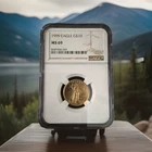 1999 $10 American Gold Eagle 1/4 oz 0.25 oz Gold Coin MS69 NGC