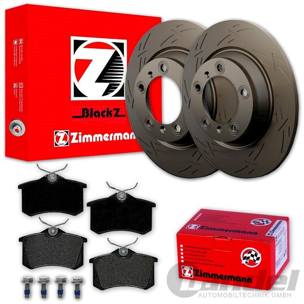 Zimmermann Sport Bremsscheiben+BelÄGe Hinten FüR A1 A3 Leon Octavia Ibiza Fabia-image