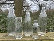 Collection of Vintage Milk Bottles - United Dairies / Golden Crest / LCS / LWD