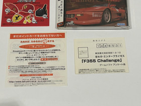 F355 Challenge Passione Rossa Spine Reg Card Point Bank Sheet Sega Dreamcast JPN