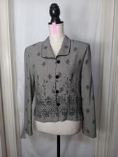 Sheri Martin New York Women's Black And White blazer Size 8