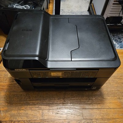 Epson WorkForce WF-7520 All-In-One Inkjet Printer Reset W/ PCord. - Not printing