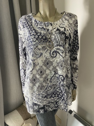 FELLA HAMILTON Long Sleeve Top Sz 14 - BUY Any 5 Items = Free Post