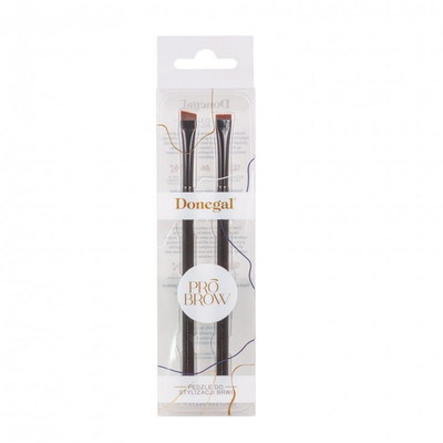 5907549242791 Donegal Pro Brow zestaw precyzyjnych pędzli do stylizacji brwi 2sz