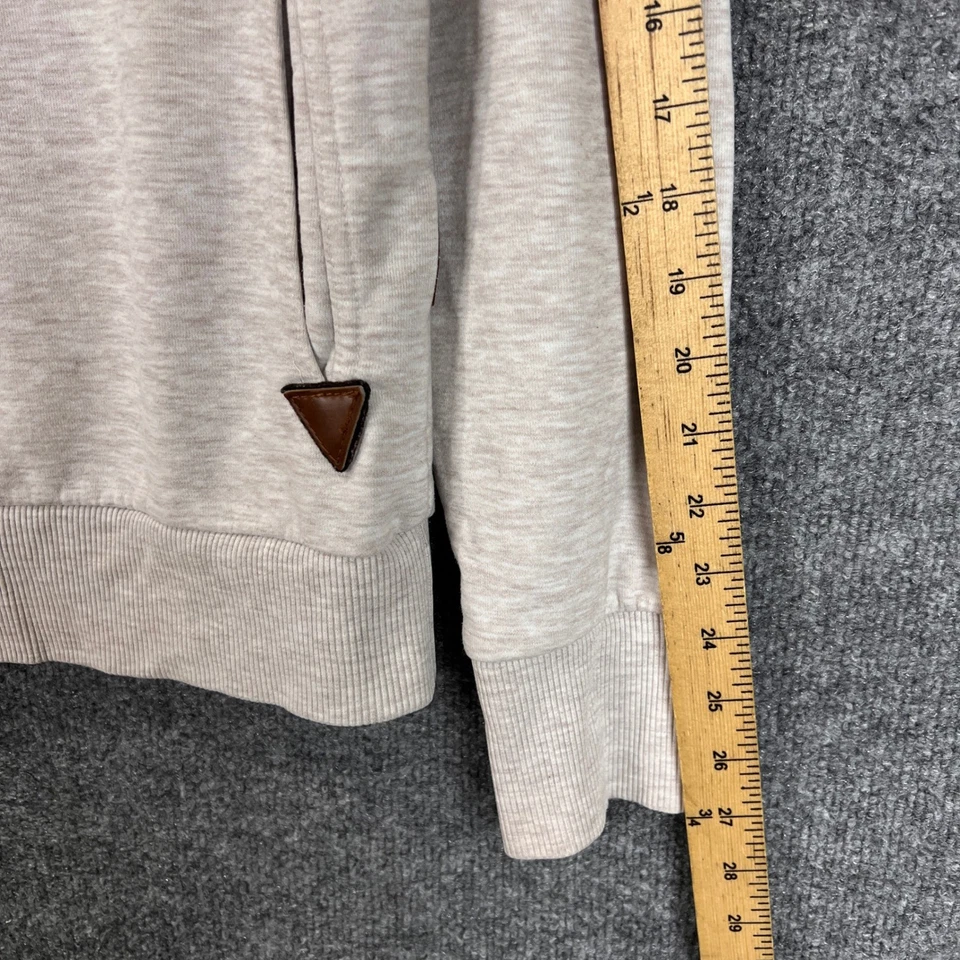 Moletom com capuz feminino Naketano gola alta tamanho G cinza - Imagem 4 de 4