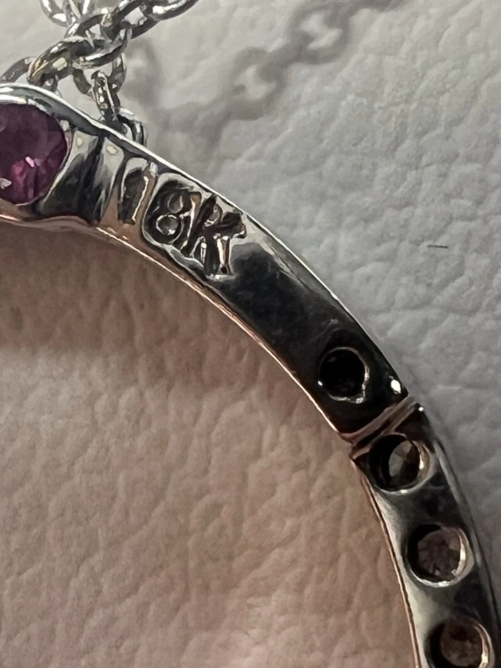 Roberto 硬币 18K 白金钻石 19 毫米圆形吊坠项链 — 第 4/4 张图片