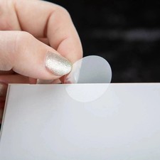 1000 Round Clear Security Tamper Seals Perforated Stickers Self-Adhesive Labels