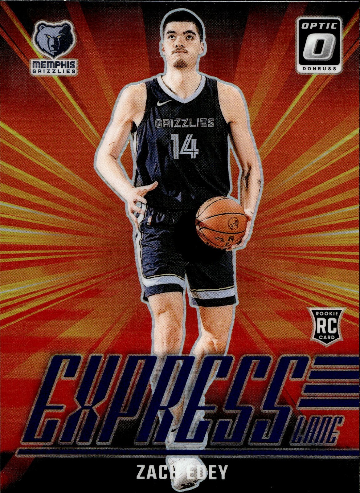 2024-25 Donruss Optic Express Lane Purple #10 Zach Edey Rc
