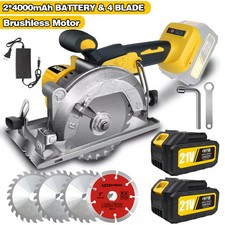 Brushless Cordless Circular Saw Kit, 5 Inch Circular Saw With Battery 2 4000mAh