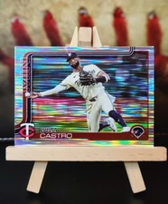 2025 Topps Series One Meijer’s Exclusive Tinsel Parallel Willi Castro #155