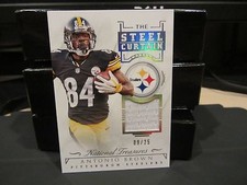 National Treasures Steel Curtain Worn Jersey Steelers Antonio Brown 09/25  2015