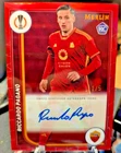 2024 Topps Merlin Soccer Riccardo Pagano Red Refractor #1/5 Auto UEFA Roma