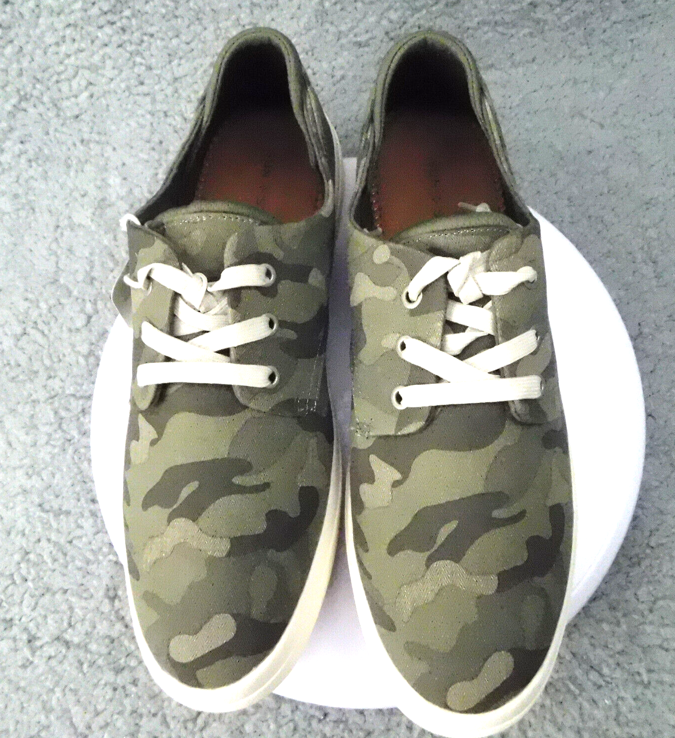 SAOLA SUN + STONE KIVA sneakers uomo stringate verde mimetico casual US 12M UK 11 5 EU 46