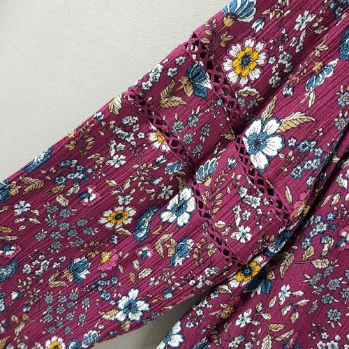 Lane Bryant Top Damen Übergröße 24 Blumen Flatterärmel Boho Bohemian Hippie - Bild 6 von 11
