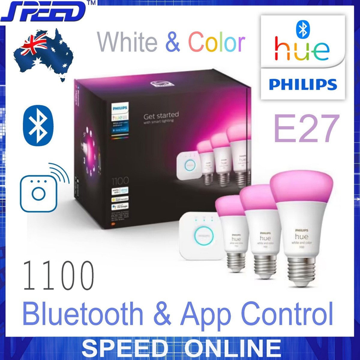 PHILIPS Hue White & Color Ambiance 1100 Starter Kit - Bluetooth