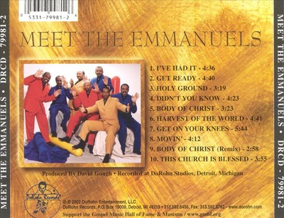 THE EMMANUELS - MEET THE EMMANUELS * NEW CD