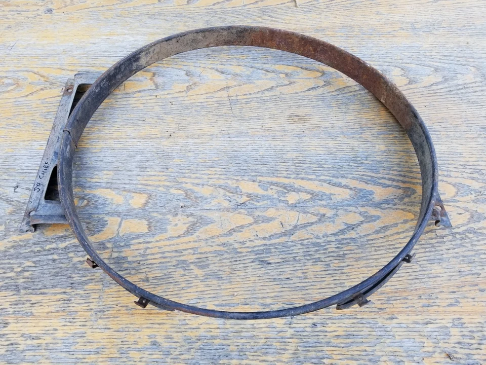 Cubierta de ventilador Pontiac Chieftain Silver Streak 1954 54 53 1953  Foto 3 de 4