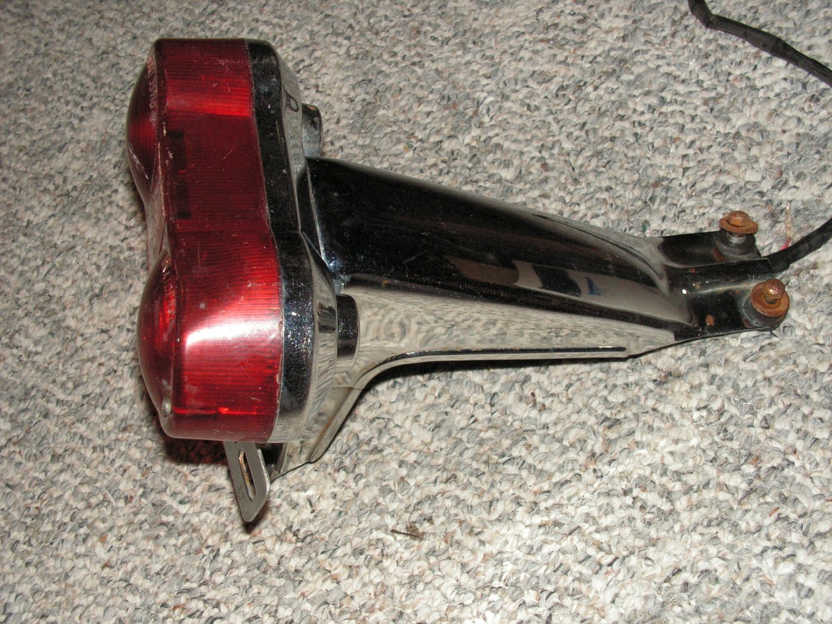 Vintage Suzuki Tail light GT 35710-5 Motorcycle License Plate