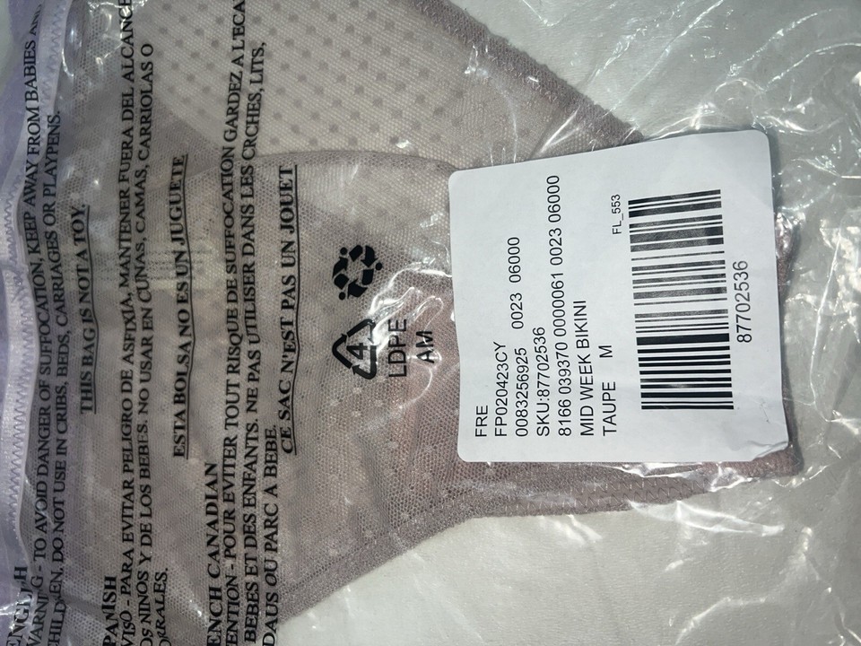 NWT! Lot of 3 Free People Bikini Brief Underwear Size MEDIUM eBay