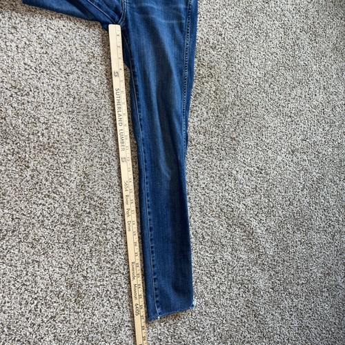 Madewell Blue Denim 10" High-Rise Skinny Jeans Womens Stretch Size 27 X 27.5 - Picture 7 of 13