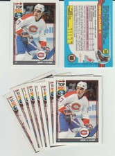John LeClair rookie card, 1991-92 O-Pee-Chee #209, Montreal Canadiens